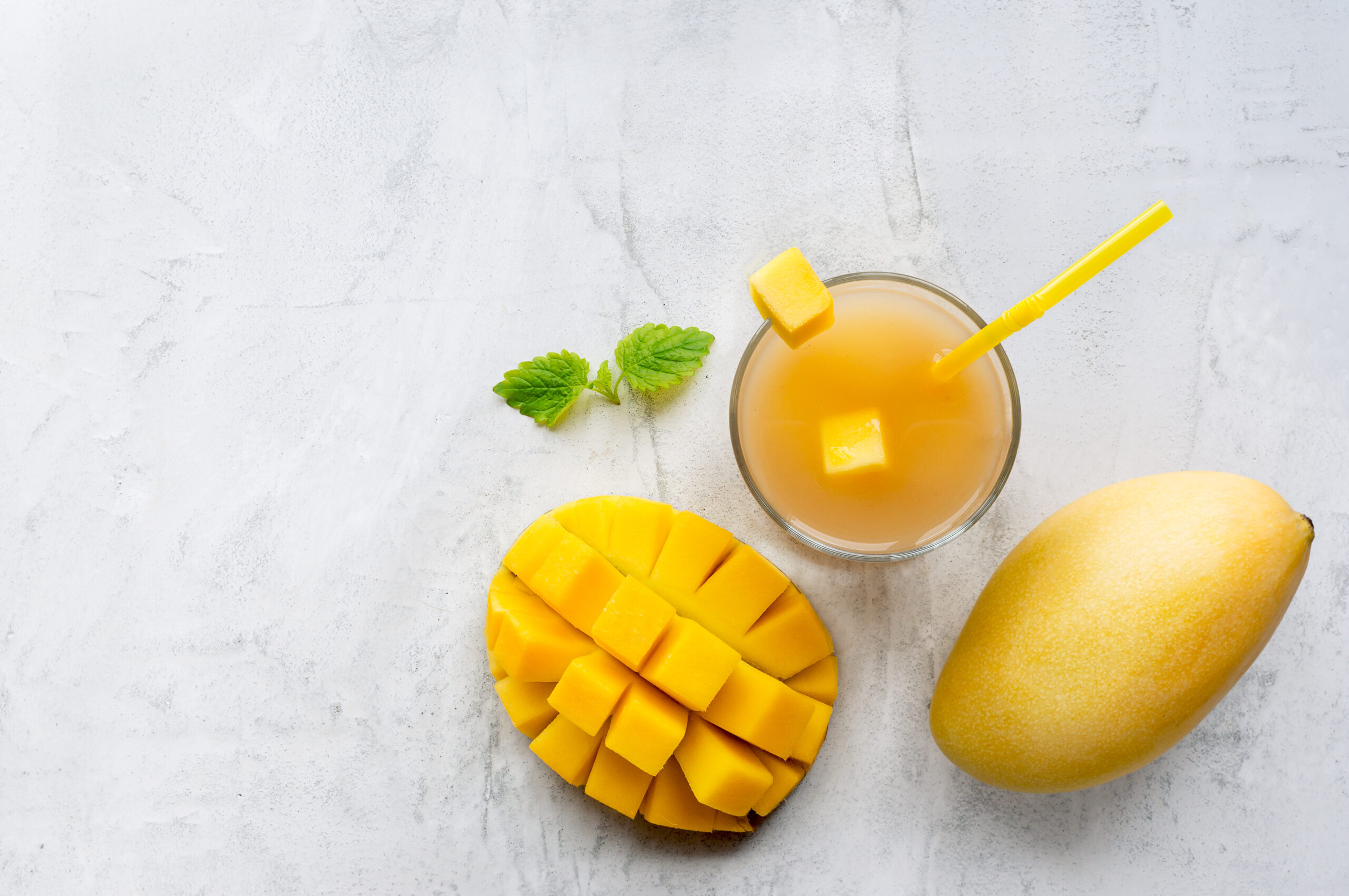 healthy-mango-smoothie-drink-top-view