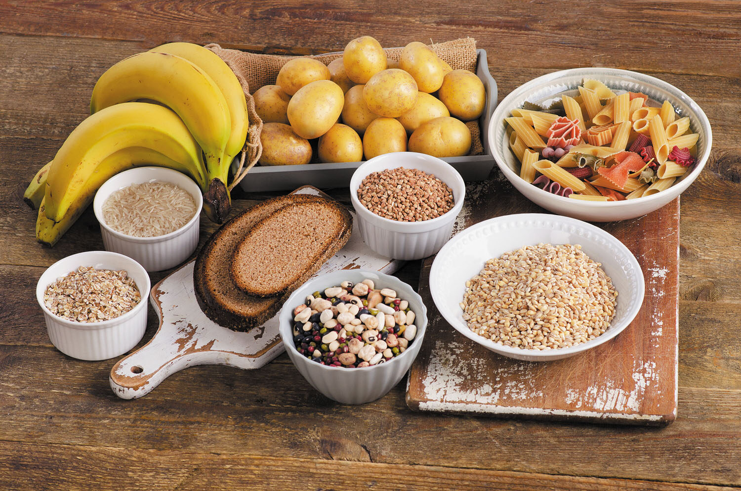 foods-high-in-carbohydrate-on-wooden-background